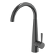 ABEY GOOSENECK PULLOUT KITCHEN MIXER BLACK PEARL KTA014-BP - Burdens Plumbing