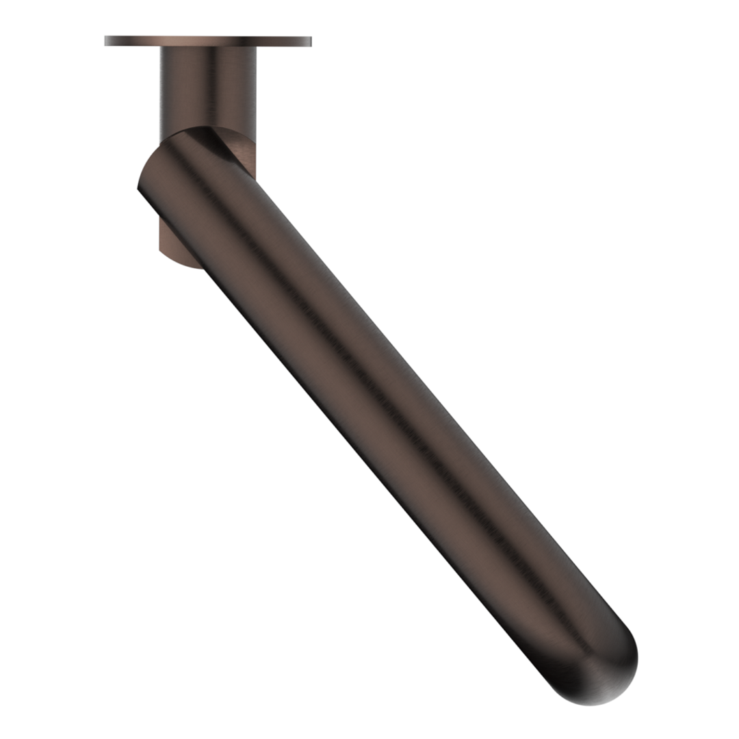 Bella Vista Mica Swivel Bath Spout Curved Dusk Bronze