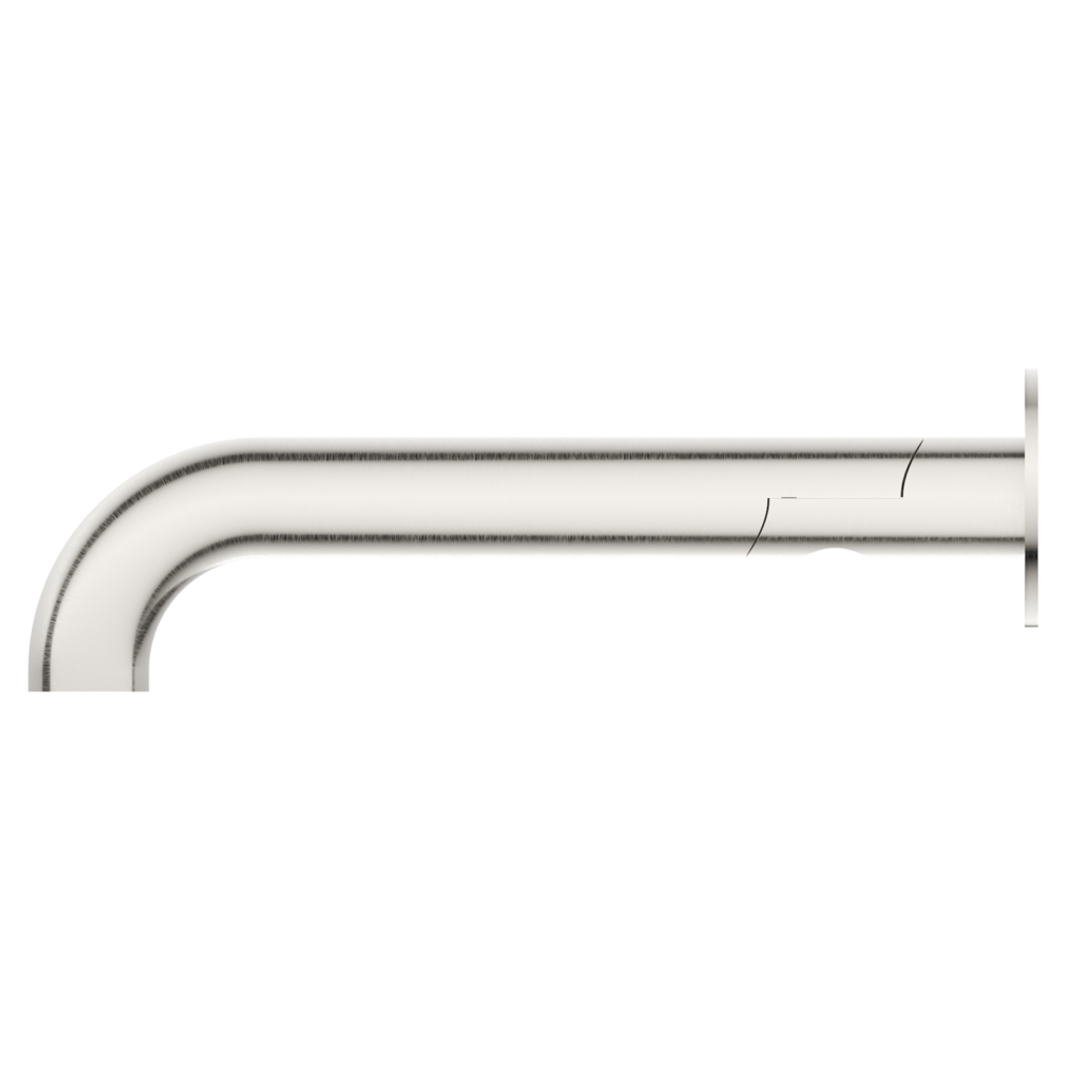 Bella Vista Mica Swivel Bath Spout Curved Brushed Nickel