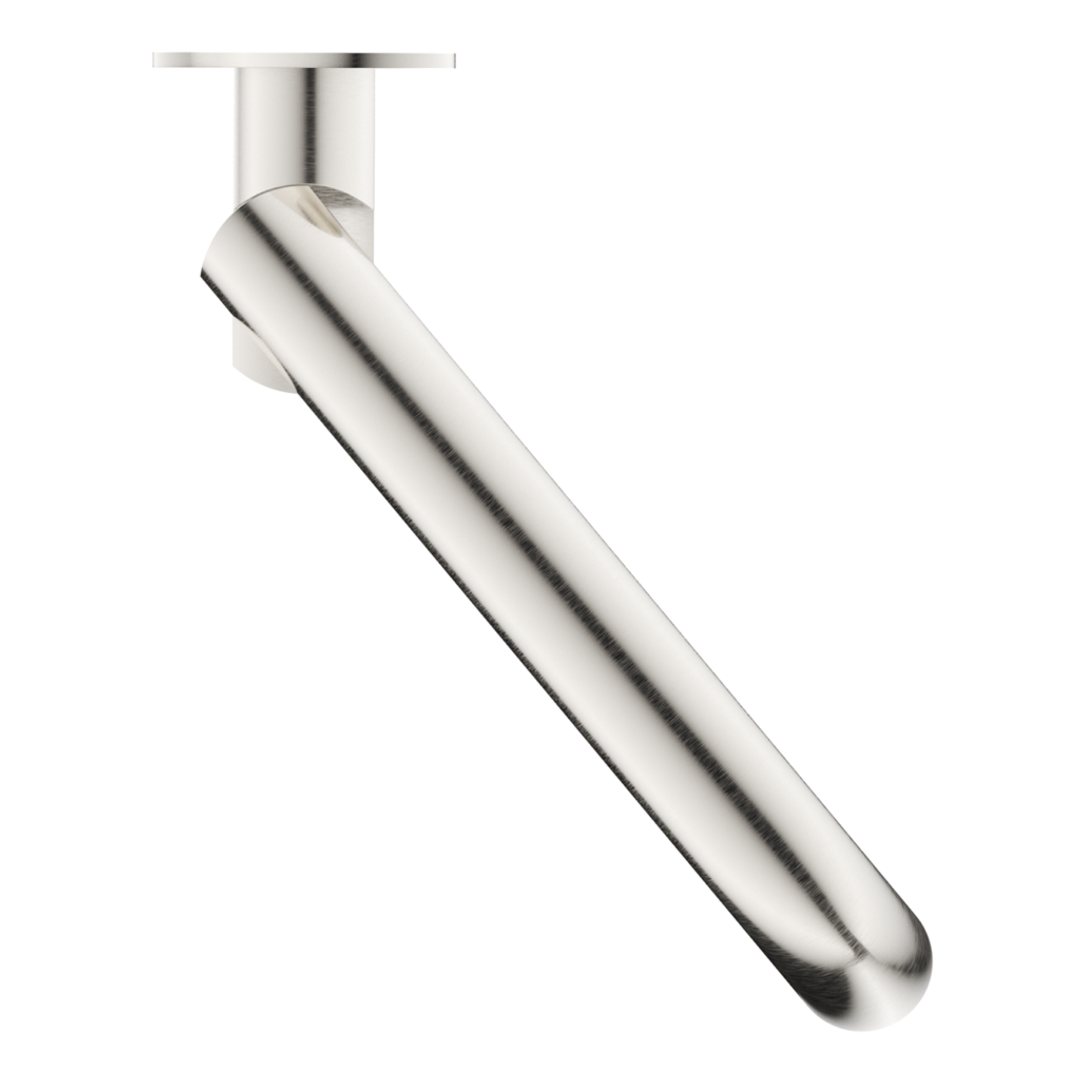 Bella Vista Mica Swivel Bath Spout Curved Brushed Nickel