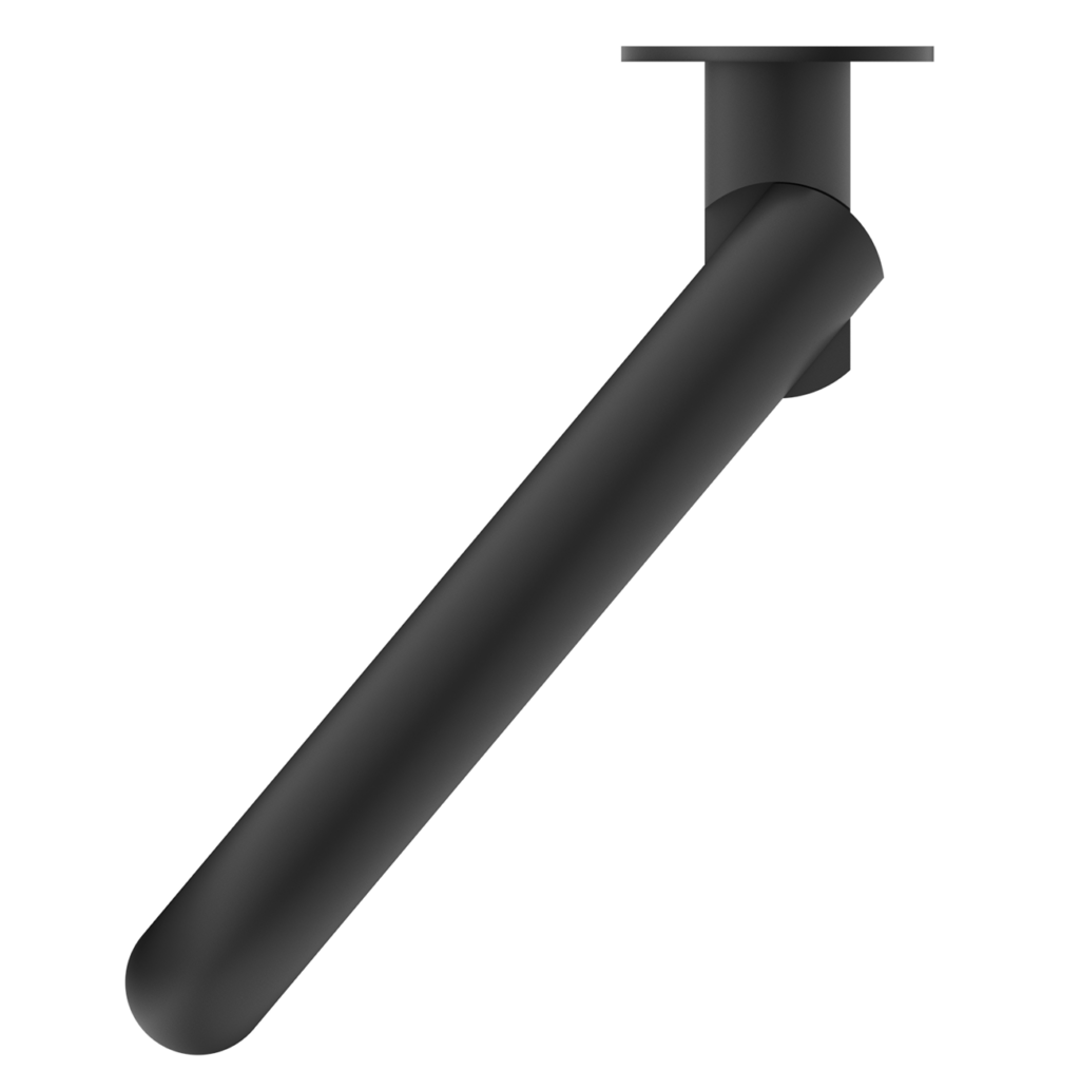 Bella Vista Mica Swivel Bath Spout Curved Black