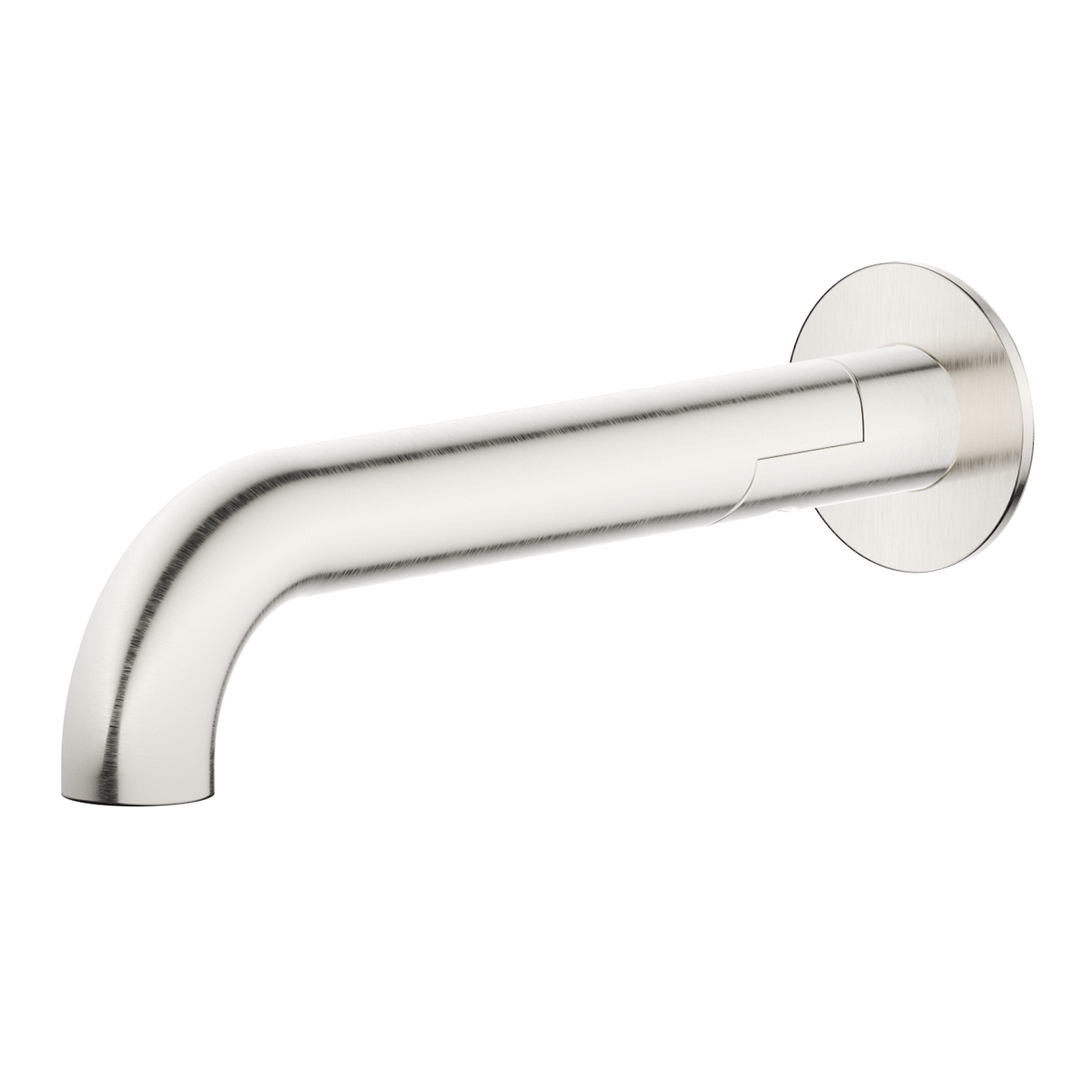 Bella Vista Mica Swivel Bath Spout Curved Brushed Nickel