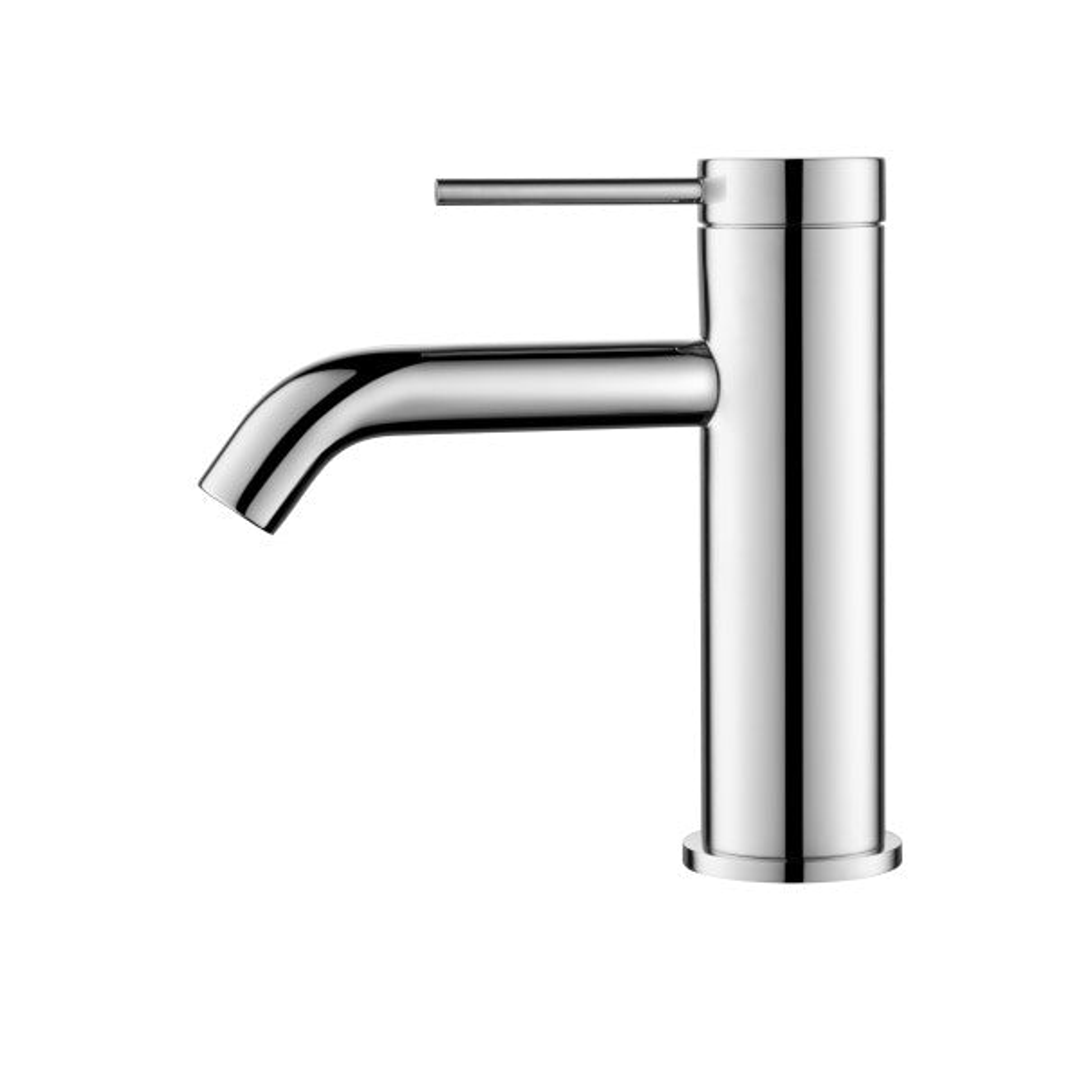 Bella Vista Mica Basin Mixer Curved Spout Chrome