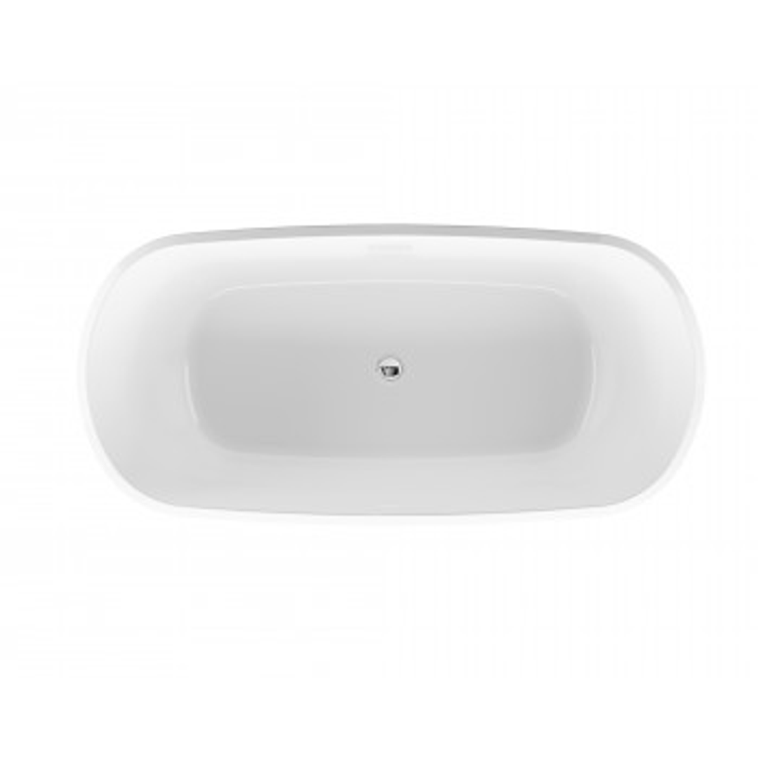 Belbagno Baden Freestanding Bath Gloss White 1700mm