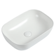 Zumi Basal Basin 465X320X137Mm Gloss White With 40Mm Gloss White Pop Up Waste &  Adaptor