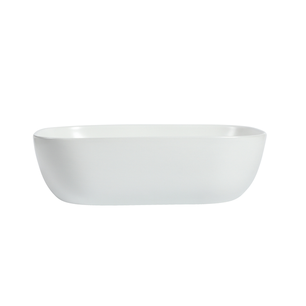 Zumi Basal Basin 465X320X137Mm Gloss White With 40Mm Gloss White Pop Up Waste &  Adaptor