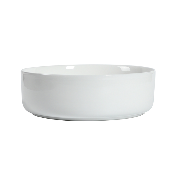 Zumi Beta Basin 355X355X120Mm Gloss White With 40Mm Gloss White Pop Up Waste &  Adaptor