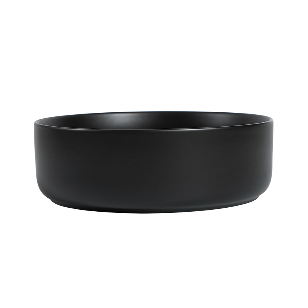 Zumi Beta Basin 355X355X120Mm Matte Black With 40Mm Matte Black Pop Up Waste &  Adaptor
