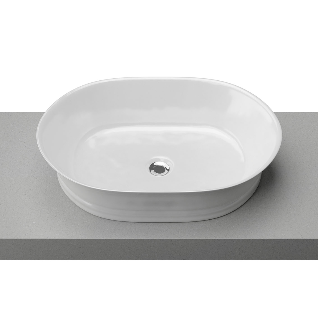 Timberline Bonnie Above Counter Basin Matte White