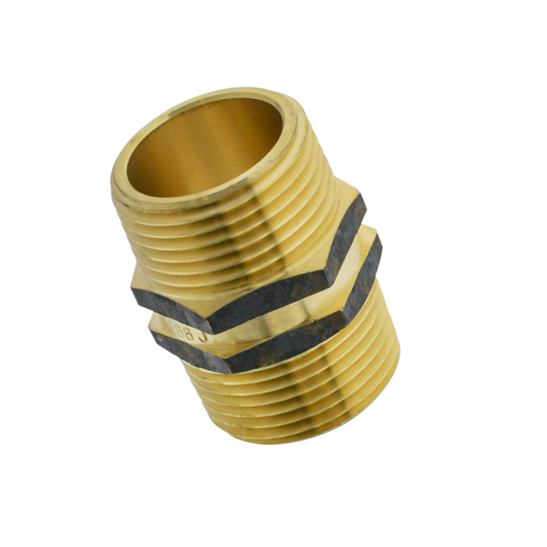 Brass Equal Hex Nipple