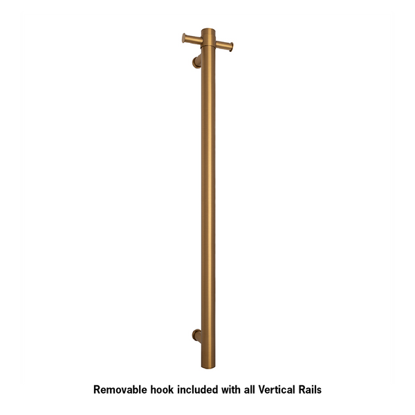 Thermogroup STRAIGHT/ ROUND VERTICAL BAR 30WATT BRUSHED GOLD