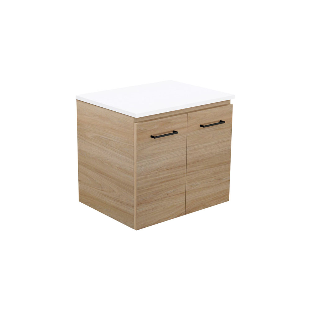 Fienza Carmen 600 Wall Hung Vanity 2D Wave Top