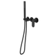 LINSOL Capo 3-Plate Wall Mixer With Hand Shower Trim Kit - Matte Black