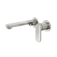 LINSOL Capo 2-Plate Wall Basin or Bath Mixer - Brushed Nickel