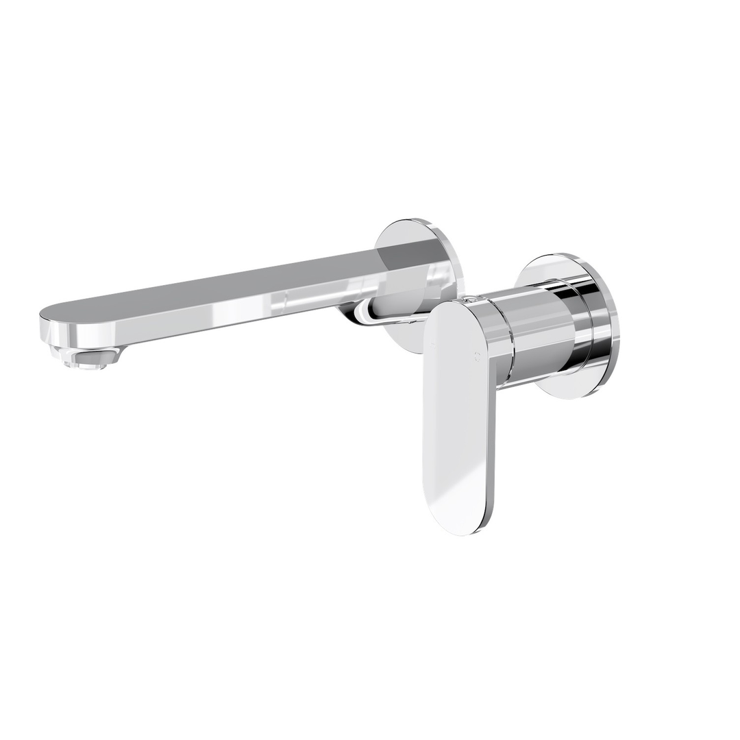 Linsol Capo 2-Plate Wall Basin or Bath Mixer - Chrome