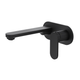 LINSOL Capo 1-Plate Wall Basin Or Bath Mixer - Matte Black