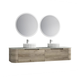 Aulic Hamilton Wall Hung Curving Plywood Finger Pull Cabinet 1800