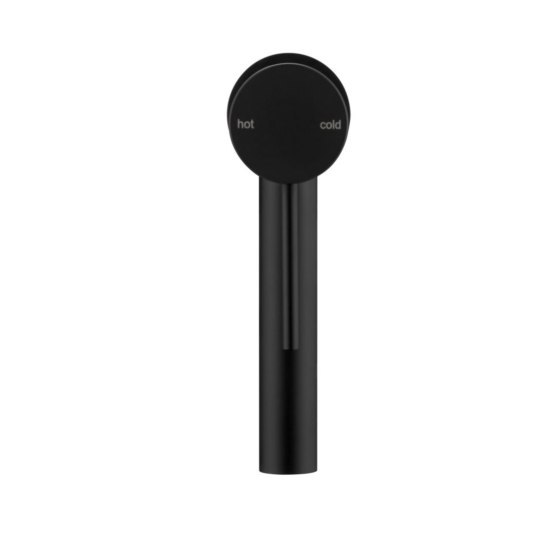 Bella Vista Mica Basin Mixer Straight Spout Black