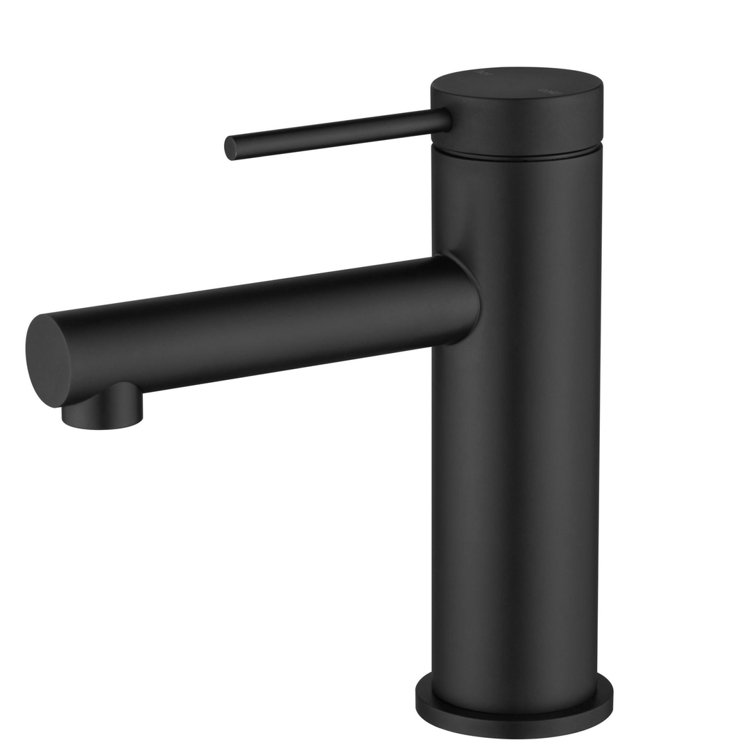 Bella Vista Mica Basin Mixer Straight Spout Black