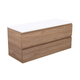 Fienza Carmen 1200 Sgl All Drawer Wall Hung Vanity Dolce Satin Black Top