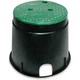 Valve Box Round & Lid 250Mm(10) Black/Green