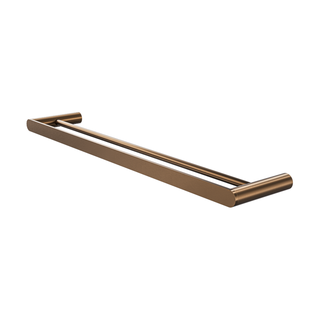 Linsol Circle 600Mm Double Towel Rail Aged Bronze