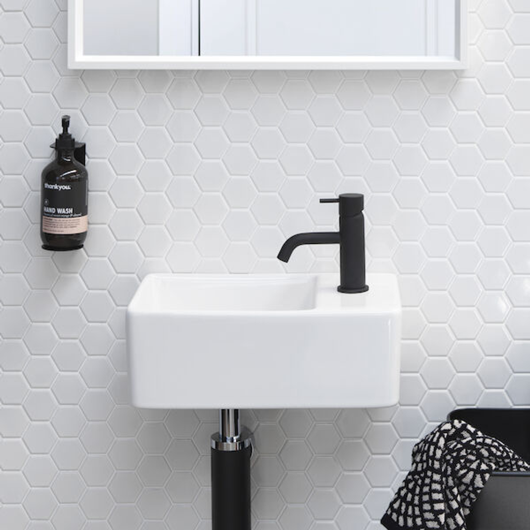 Clark Square Hand Wall Basin One Taphole