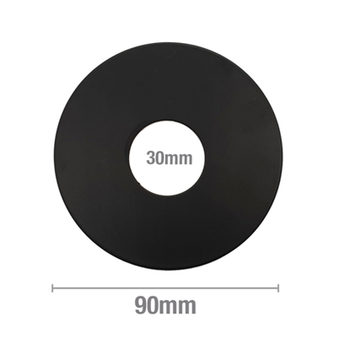 Cover Plate Tilers Boo Boo 90Mm Diam With 30Mm Hole Chrome