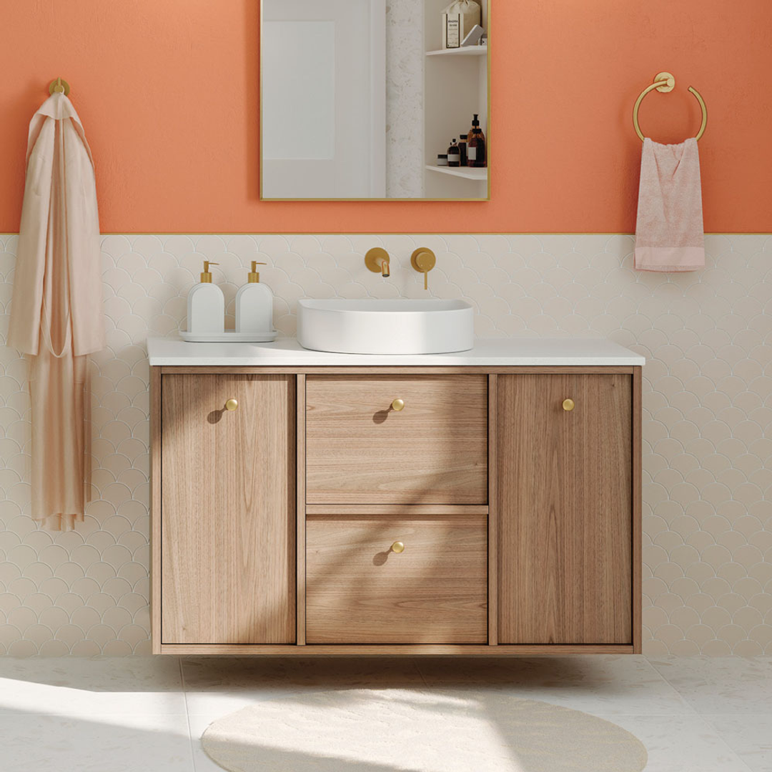 Fienza Cierra 1200 Single Bowl Wall-Hung Vanity Standard Stone Top