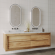 Remer Capsule Led Shaving Cabinet With Georgian Metal Frame
