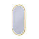 Remer Capsule Led Shaving Cabinet With Nordic Gold Frame