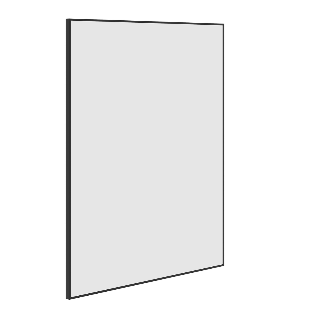Thermogroup Carson Rectangle Black Framed Mirror - 900X750Mm
