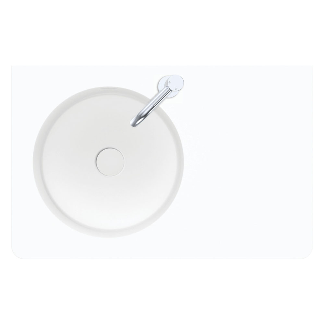 Fienza Encanto 700 Wall Hung Basin Left Hand Bowl 1 Tap Hole