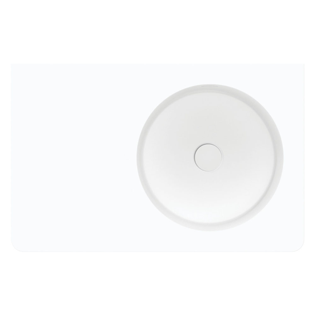 Fienza Encanto 700 Wall Hung Basin Right Hand Bowl No Tap Hole