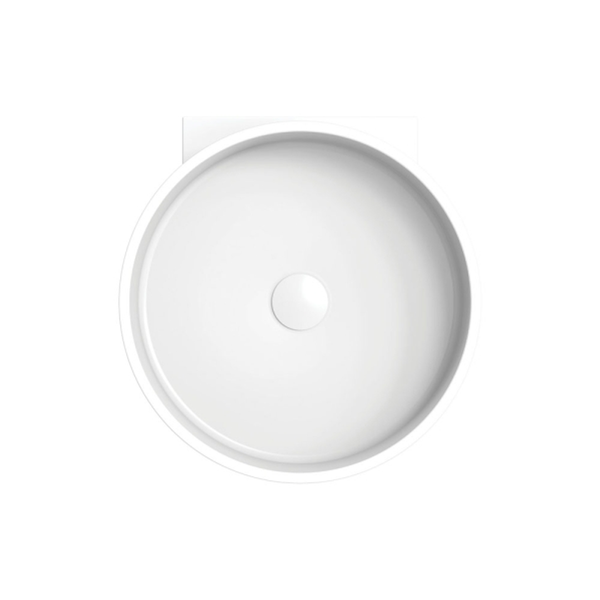 Fienza Livo Solid Surface Cylinder Wall Hung Basin