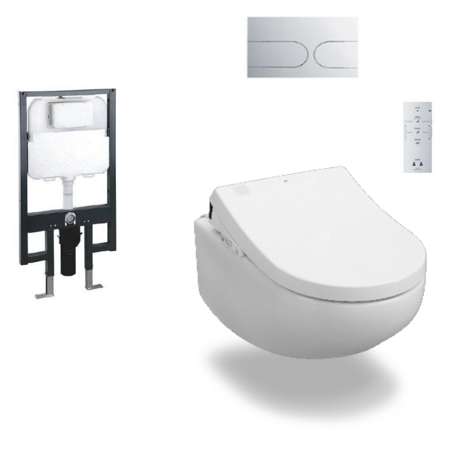 TOTO Hayon Wall Hung TCF4732AT Washlet S7 (Remote Control) Toilet Suite