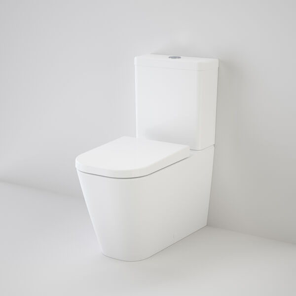 Caroma Luna 846820 Square Cleanflush Wall Faced Back Entry Suite White
