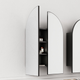 Cassa Design Archied Shaving Cabinet 900X1200X150mm Matte Black