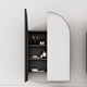 Cassa Design Archied Shaving Cabinet 450X900X150mm L/H Hinge Matte Black