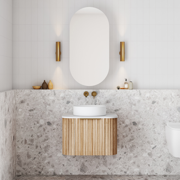 Cassa Design Capture Natural Oak or Walnut Wall Hung Vanity