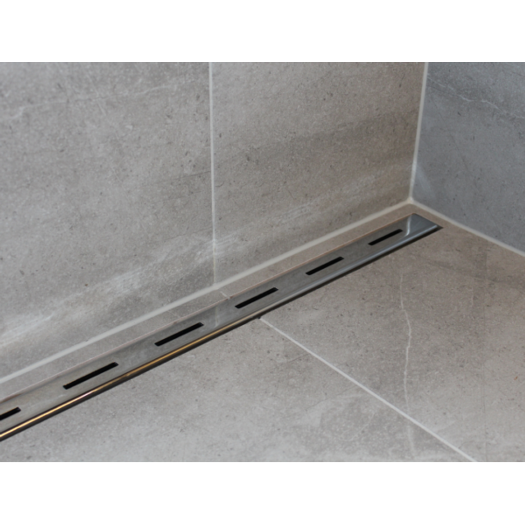 Strip Grate 750Mm X 38Mm Std Shower Channel Chrome Plated Black