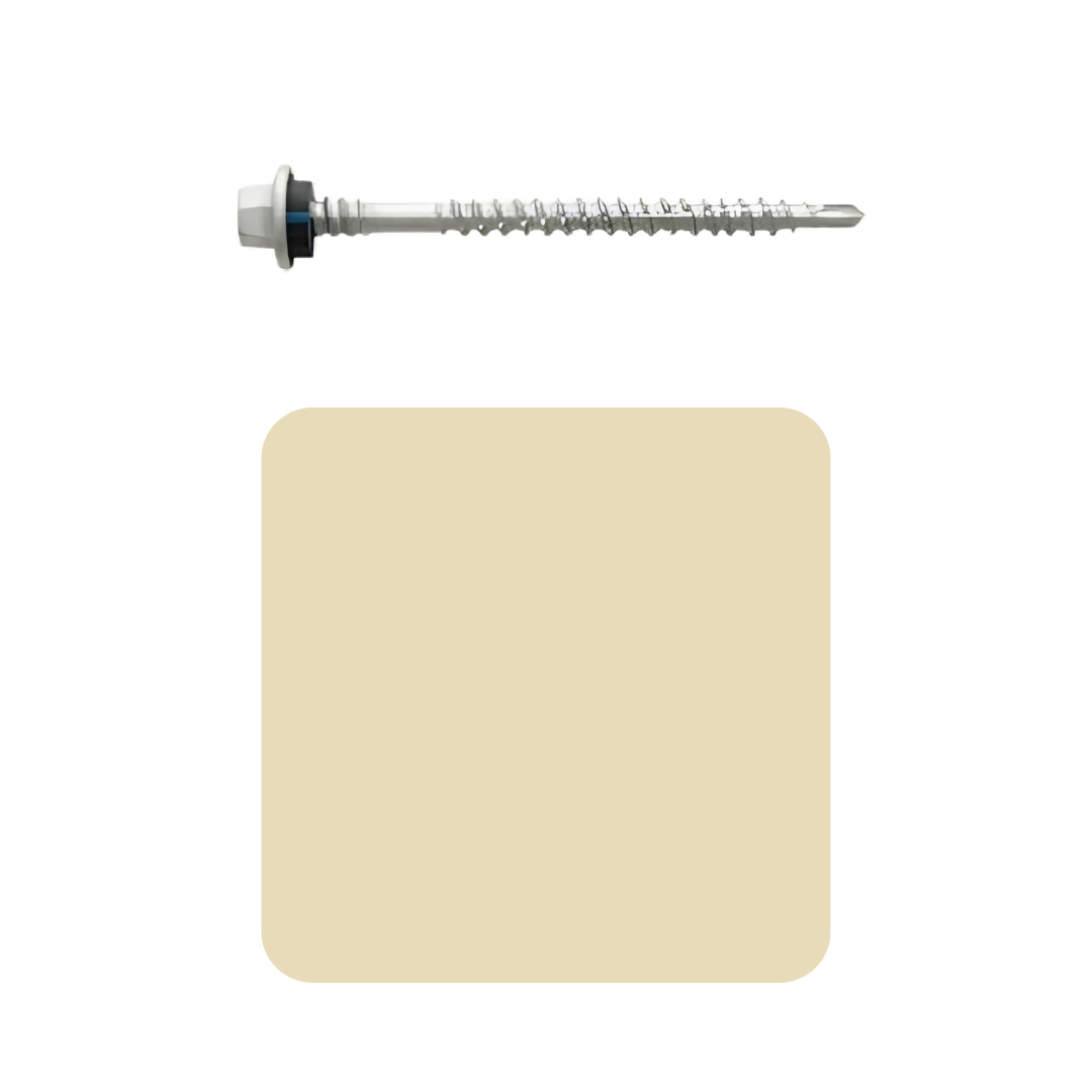 Roofing Screw Timber/Metal M6# 65mm Colorbond (100 Pack)