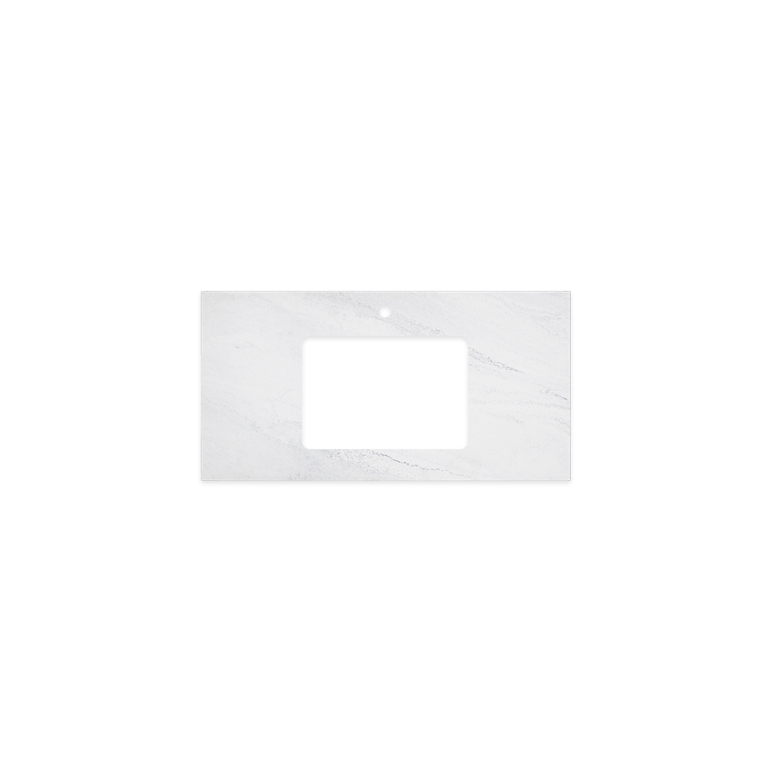 Fienza Cloudburst 900 Undermount Solid Surface Benchtop 1 Tap Hole