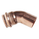 Copper Press Elbow 45 Degree FF - Gas