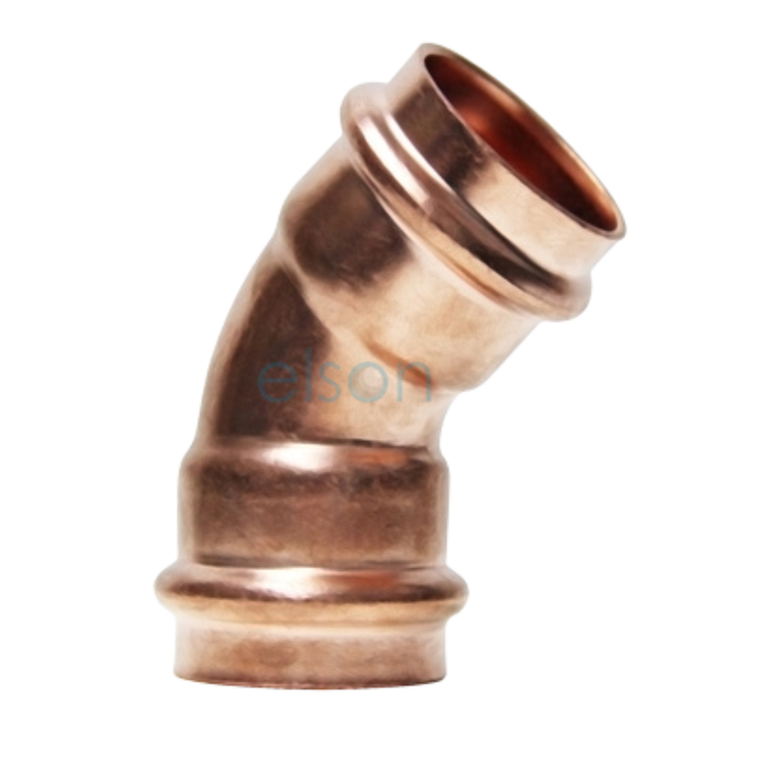 Copper Press Elbow 45 Degree FF - Water
