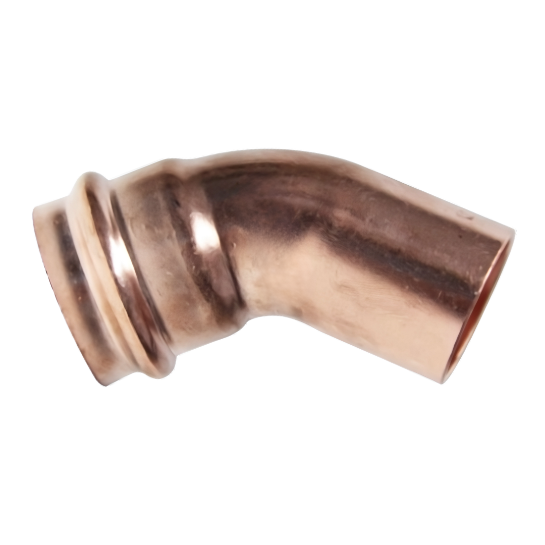 Copper Press Elbow 45 Degree MF - Water