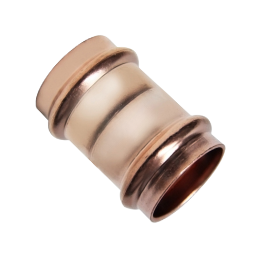 Copper Press Equal Coupling - Gas