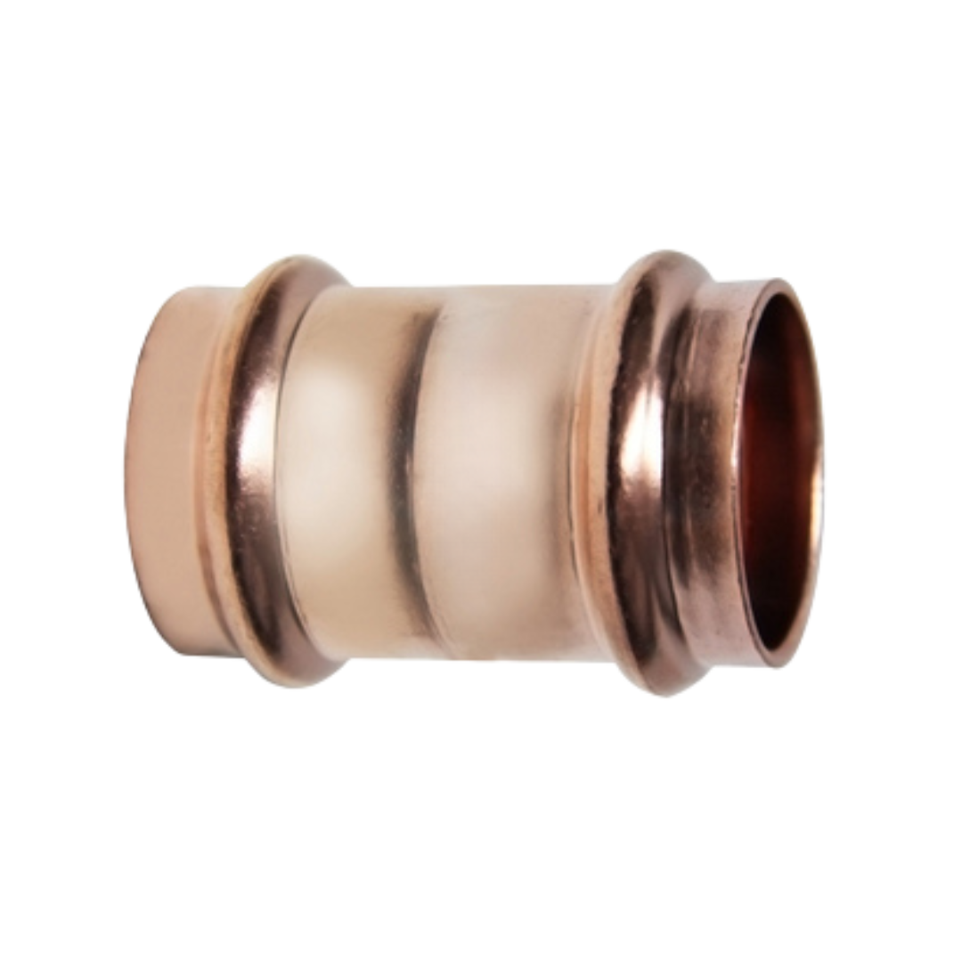 Copper Press Equal Coupling - Gas
