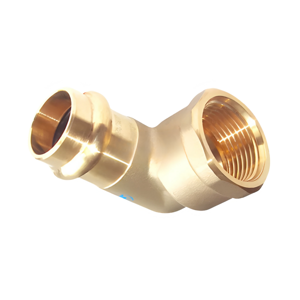 Copper Press Female Elbow - Water