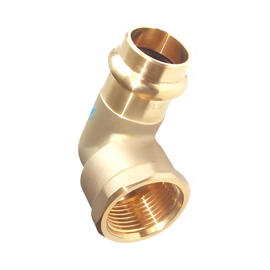Copper Press Female Elbow - Water